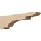 Ekena Millwork 6"W x 36"D x 12"H Thin New Brighton Rough Cedar Woodgrain TimberThane Corbel, Primed Tan CORUR06X36X12NEBRCPR - alternate 1